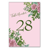 Roze Roos Vintage Bruiloft Kaart (Achterkant)