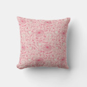 Roze Roos Vintage Kussen (Voorkant)