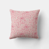 Roze Roos Vintage Worp Kussen (Achterkant)