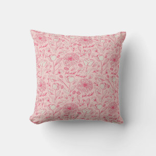 Roze Roos Vintage Worp Kussen