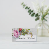 Roze  Roos Visitekaartje (Staand voorkant)