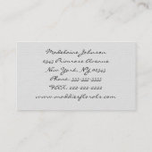 Roze  Roos Visitekaartje (Achterkant)