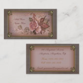 Roze  Roos Visitekaartje (Voorkant / Achterkant)