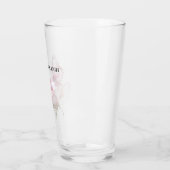 Roze Roos Vlinder Glas (Links)