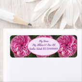 Roze  Roos Vloerbloem Etiket (Insitu)