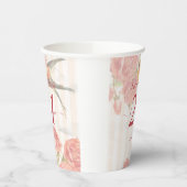 Roze Roos, Vogel 21ste Verjaardag Cup Papieren Bekers (Links)