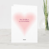 Roze roos voor Moederdag Kaart (Achterkant)