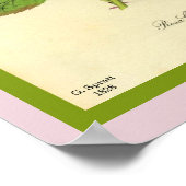 Roze Roos voor vuilnis Afdrukken van  1828 Art Bea Poster (Hoek)