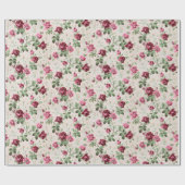 roze Roos-weddenschap Cadeaupapier (Vlak)