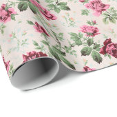 roze Roos-weddenschap Cadeaupapier (Rol Hoek)