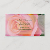 Roze Roos  Wedding Planner Visitekaartje (Achterkant)