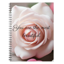 Roze Roos - Zelfwaarde Booster Spiral Notitieboek