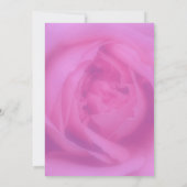 Roze Roosbloemblaadjes Bloemige Trouw  Save The Date (Achterkant)