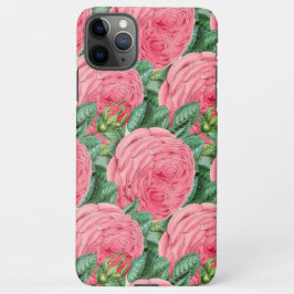 Roze Roosknop Botanisch Ontwerp iPhone 11Pro Max Hoesje