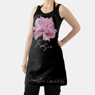   roze roosnaam Rosie schattig boho Schort