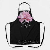 roze roosnaam Rosie schattig boho Schort (Voorkant)