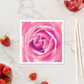 Roze roosprint servet (Insitu)