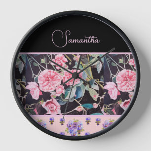 Roze Roosrozen Waterverf Vintage Aanpasbaar
