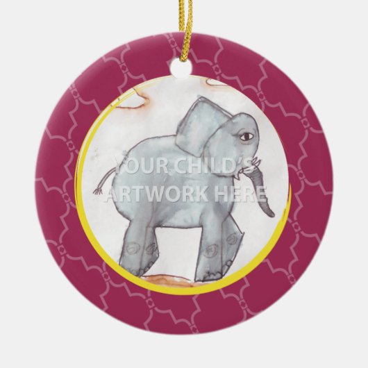 Roze rooster $ 16,95 keramisch ornament (Voorkant)