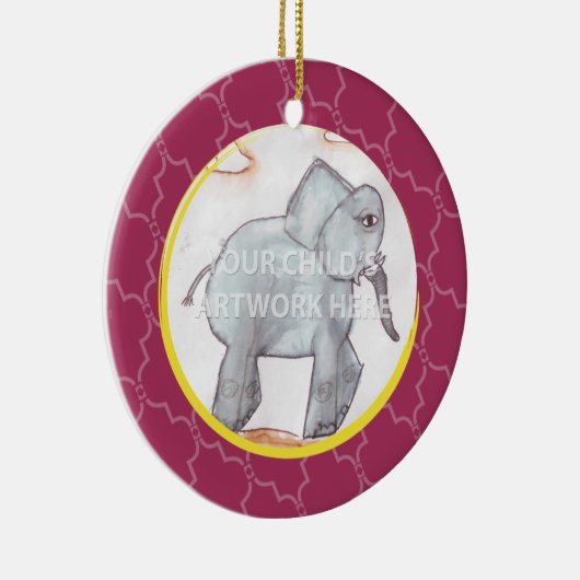 Roze rooster keramisch ornament (Rechts)