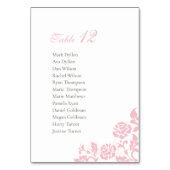 roze rooster voor zitplaatsen kaart (Achterkant)