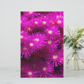 Roze roosterbloemen plakboekpapier briefpapier (Staand voorkant)