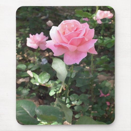 Roze Rose 1 Muismat (Voorkant)