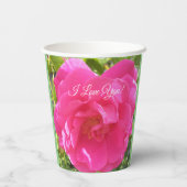 Roze Rose#2/Roze Rose Papieren Bekers (Achterkant)