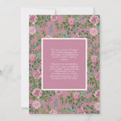 Roze Rose  Afstuderen Aankondiging (Achterkant)