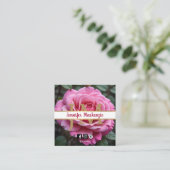  Roze Rose AI Gegenereerd Vierkante Visitekaartje (Staand voorkant)