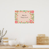 Roze Rose An Artsy Designer Poster (Keuken)