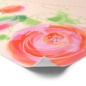 Roze Rose An Artsy Designer Poster (Hoek)