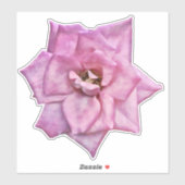 Roze Rose Art Sticker (Vel)