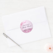  Roze Rose Baby shower Sticker (Envelop)