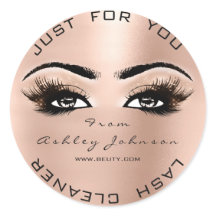 Roze Rose Beauty Glitter Peach Lash Makeup Cleaner