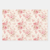 Roze Rose Beauty Inpakpapier Vel (Voorkant)