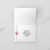 Roze Rose - Bedankt voor je creditcard Kaart (Binnen)