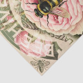  Roze Rose Bee Shabby Chic Decoupage Tissuepapier (Detail)