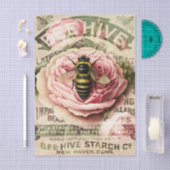  Roze Rose Bee Shabby Chic Decoupage Tissuepapier (Craft)
