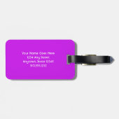 Roze Rose Bloem Foto Inhaleren Script Mooi Bagagelabel (Achterkant horizontaal)