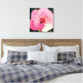 Roze Rose Bloem Foto Verpakt Canvas Afdruk (Insitu (Slaapkamer))