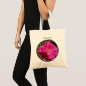 Roze Rose Bloem Kunst gepersonaliseerd Tote Bag (Voorkant (product))
