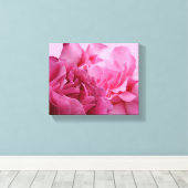 roze rose bloem modern mooi stijlvol canvas afdruk (Insitu (Houten vloer))