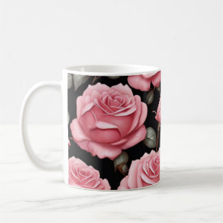 Roze Rose Bloem Patroon Koffiemok
