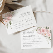 Roze Rose Bloemen Bruiloft Details Behuizing Kaart