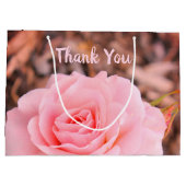Roze Rose Bloom Groot Cadeauzakje (Achterkant)