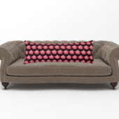 Roze Rose Bloom op Black Floral Pattern Lichaamskussen