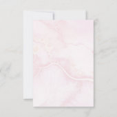 Roze Rose Blooms Baptism Foto bedankt (Achterkant)