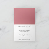 Roze Rose Blush Floral Save the Date Folded Kaart (Binnen)