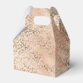 Roze Rose Blush Gold Leopard Animal Print Bedankdoosjes (Voorkant Zijde)